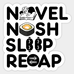 Novel Nosh Sleep Recap Sticker